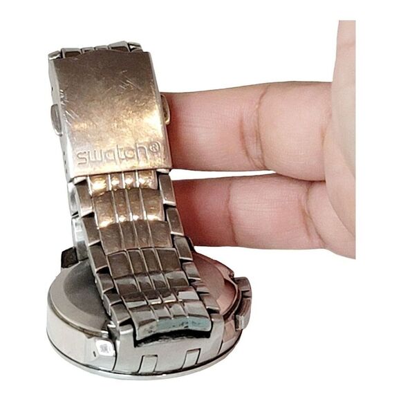 Swatch RARE Irony Retrograde Blue Signs YRS402G 2007 Mens Watch New Battery - Picture 5 of 8